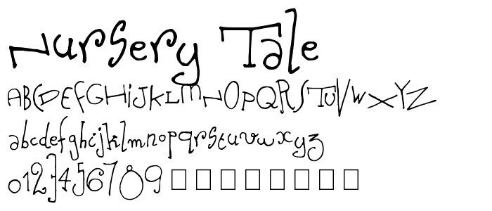 Nursery Tale font